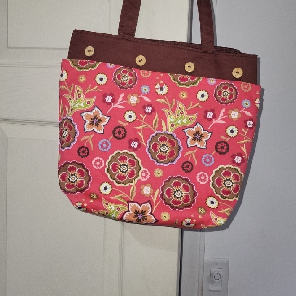 Longaberger Pretty In Pink 3in1 Tote Bag NWT - Picture 8 of 11